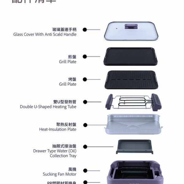 DAEWOO S19 Pro Smokeless Grill