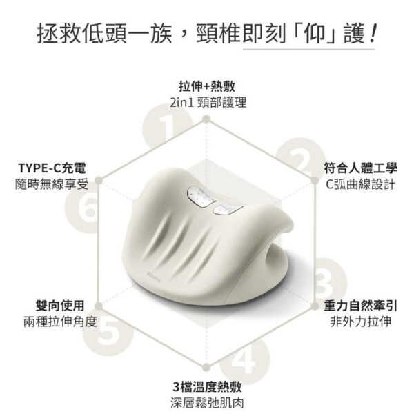 3ZeBra Cervical Vertebra Hot Compress Traction Pillow